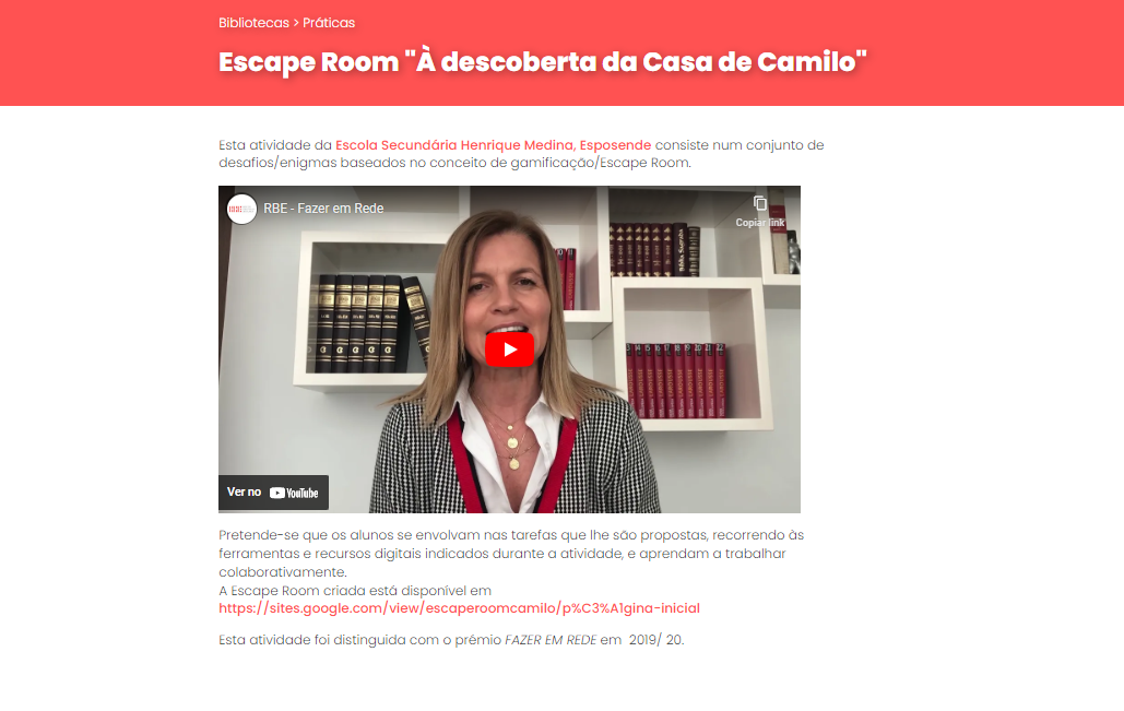 Escape Room "À descoberta da Casa de Camilo"