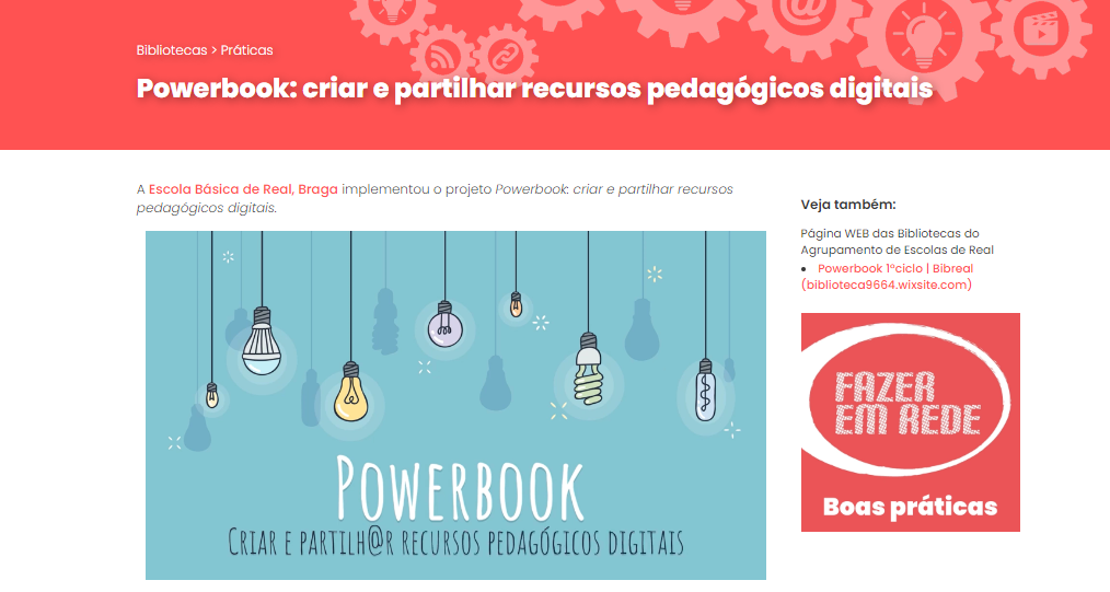 Powerbook: criar e partilhar recursos pedagógicos digitais