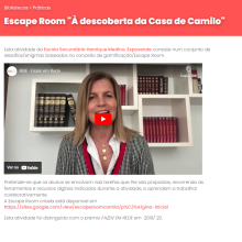 Escape Room "À descoberta da Casa de Camilo"